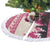 Croatia Christmas Tree Skirt Pine Marten Playing Violin - Dark Pink Color - Wonder Print Shop