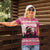 Croatia Christmas Women Polo Shirt Pine Marten Playing Violin - Dark Pink Color - Wonder Print Shop