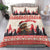Croatia Christmas Bedding Set Pine Marten Playing Violin - Red Color - Wonder Print Shop