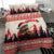 Croatia Christmas Bedding Set Pine Marten Playing Violin - Red Color - Wonder Print Shop