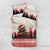 Croatia Christmas Bedding Set Pine Marten Playing Violin - Red Color - Wonder Print Shop