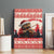 Croatia Christmas Canvas Wall Art Pine Marten Playing Violin - Red Color - Wonder Print Shop