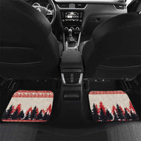 Croatia Christmas Car Mats Pine Marten Playing Violin - Red Color - Wonder Print Shop