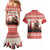 Croatia Christmas Couples Matching Mermaid Dress and Hawaiian Shirt Pine Marten Playing Violin - Red Color - Wonder Print Shop