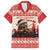 Croatia Christmas Family Matching Off Shoulder Short Dress and Hawaiian Shirt Pine Marten Playing Violin - Red Color - Wonder Print Shop