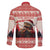 Croatia Christmas Family Matching Puletasi and Hawaiian Shirt Pine Marten Playing Violin - Red Color - Wonder Print Shop