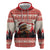 Croatia Christmas Hoodie Pine Marten Playing Violin - Red Color - Wonder Print Shop
