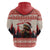 Croatia Christmas Hoodie Pine Marten Playing Violin - Red Color - Wonder Print Shop