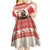Croatia Christmas Kid Short Sleeve Dress Pine Marten Playing Violin - Red Color - Wonder Print Shop