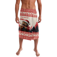 Croatia Christmas Lavalava Pine Marten Playing Violin - Red Color - Wonder Print Shop