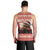 Croatia Christmas Men Tank Top Pine Marten Playing Violin - Red Color - Wonder Print Shop