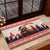 Croatia Christmas Rubber Doormat Pine Marten Playing Violin - Red Color - Wonder Print Shop
