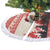 Croatia Christmas Tree Skirt Pine Marten Playing Violin - Red Color - Wonder Print Shop
