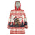 Croatia Christmas Wearable Blanket Hoodie Pine Marten Playing Violin - Red Color - Wonder Print Shop