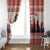 Croatia Christmas Window Curtain Pine Marten Playing Violin - Red Color - Wonder Print Shop