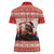 Croatia Christmas Women Polo Shirt Pine Marten Playing Violin - Red Color - Wonder Print Shop