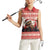 Croatia Christmas Women Sleeveless Polo Shirt Pine Marten Playing Violin - Red Color - Wonder Print Shop