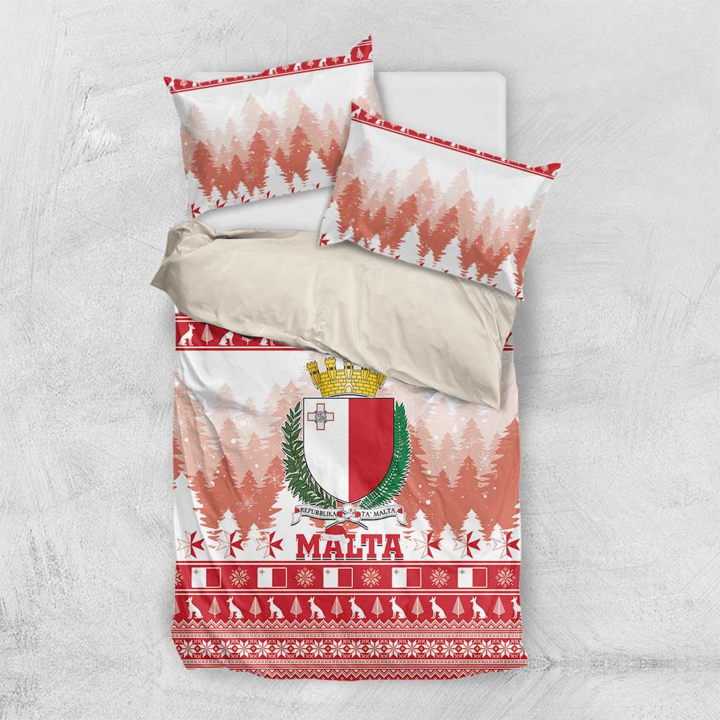 Malta Christmas Bedding Set Coat Of Arms il-Milied it-Tajjeb - Wonder Print Shop
