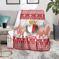 Malta Christmas Blanket Coat Of Arms il-Milied it-Tajjeb