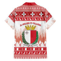 Malta Christmas Family Matching Long Sleeve Bodycon Dress and Hawaiian Shirt Coat Of Arms il-Milied it-Tajjeb - Wonder Print Shop