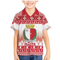 Malta Christmas Family Matching Mermaid Dress and Hawaiian Shirt Coat Of Arms il-Milied it-Tajjeb - Wonder Print Shop