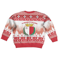 Malta Christmas Kid Ugly Christmas Sweater Coat Of Arms il-Milied it-Tajjeb - Wonder Print Shop