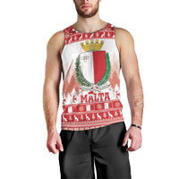 Malta Christmas Men Tank Top Coat Of Arms il-Milied it-Tajjeb - Wonder Print Shop