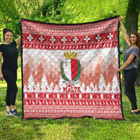 Malta Christmas Quilt Coat Of Arms il-Milied it-Tajjeb - Wonder Print Shop