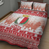 Malta Christmas Quilt Bed Set Coat Of Arms il-Milied it-Tajjeb - Wonder Print Shop