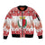 Malta Christmas Sleeve Zip Bomber Jacket Coat Of Arms il-Milied it-Tajjeb - Wonder Print Shop