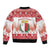 Malta Christmas Sleeve Zip Bomber Jacket Coat Of Arms il-Milied it-Tajjeb - Wonder Print Shop