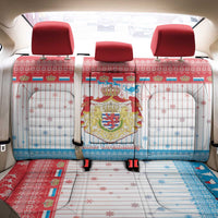 Luxembourg Christmas Back Car Seat Cover Coat Of Arms Schei Chreschtdeeg - Wonder Print Shop