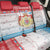 Luxembourg Christmas Back Car Seat Cover Coat Of Arms Schei Chreschtdeeg - Wonder Print Shop