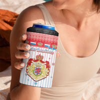 Luxembourg Christmas 4 in 1 Can Cooler Tumbler Coat Of Arms Schei Chreschtdeeg - Wonder Print Shop