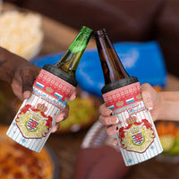 Luxembourg Christmas 4 in 1 Can Cooler Tumbler Coat Of Arms Schei Chreschtdeeg - Wonder Print Shop