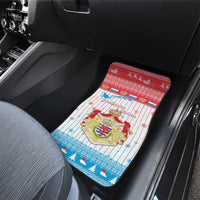 Luxembourg Christmas Car Mats Coat Of Arms Schei Chreschtdeeg - Wonder Print Shop