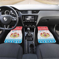 Luxembourg Christmas Car Mats Coat Of Arms Schei Chreschtdeeg - Wonder Print Shop
