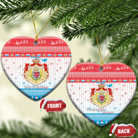 Luxembourg Christmas Ceramic Ornament Coat Of Arms Schei Chreschtdeeg - Wonder Print Shop