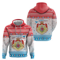 Luxembourg Christmas Hoodie Coat Of Arms Schei Chreschtdeeg - Wonder Print Shop