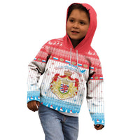Luxembourg Christmas Kid Hoodie Coat Of Arms Schei Chreschtdeeg - Wonder Print Shop