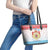 Luxembourg Christmas Leather Tote Bag Coat Of Arms Schei Chreschtdeeg - Wonder Print Shop