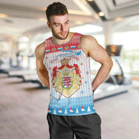 Luxembourg Christmas Men Tank Top Coat Of Arms Schei Chreschtdeeg - Wonder Print Shop