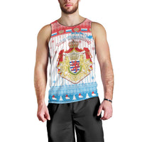 Luxembourg Christmas Men Tank Top Coat Of Arms Schei Chreschtdeeg - Wonder Print Shop