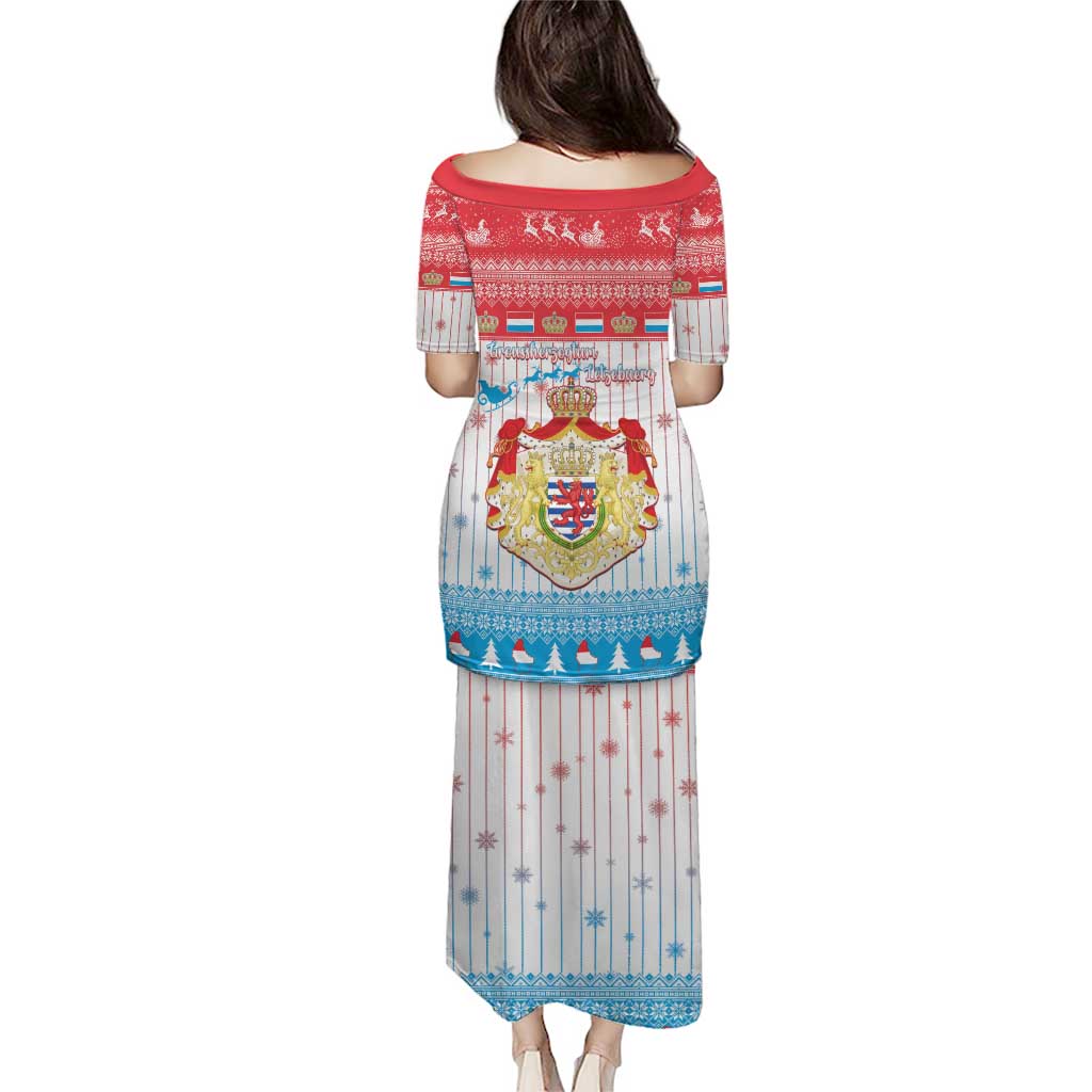 Luxembourg Christmas Puletasi Coat Of Arms Schei Chreschtdeeg - Wonder Print Shop