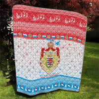 Luxembourg Christmas Quilt Coat Of Arms Schei Chreschtdeeg - Wonder Print Shop