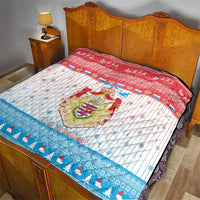 Luxembourg Christmas Quilt Coat Of Arms Schei Chreschtdeeg - Wonder Print Shop