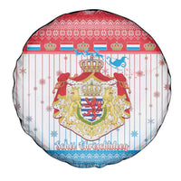 Luxembourg Christmas Spare Tire Cover Coat Of Arms Schei Chreschtdeeg - Wonder Print Shop