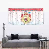 Luxembourg Christmas Tapestry Coat Of Arms Schei Chreschtdeeg - Wonder Print Shop