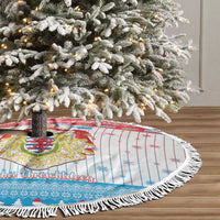 Luxembourg Christmas Tree Skirt Coat Of Arms Schei Chreschtdeeg - Wonder Print Shop