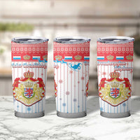 Luxembourg Christmas Tumbler Cup Coat Of Arms Schei Chreschtdeeg - Wonder Print Shop